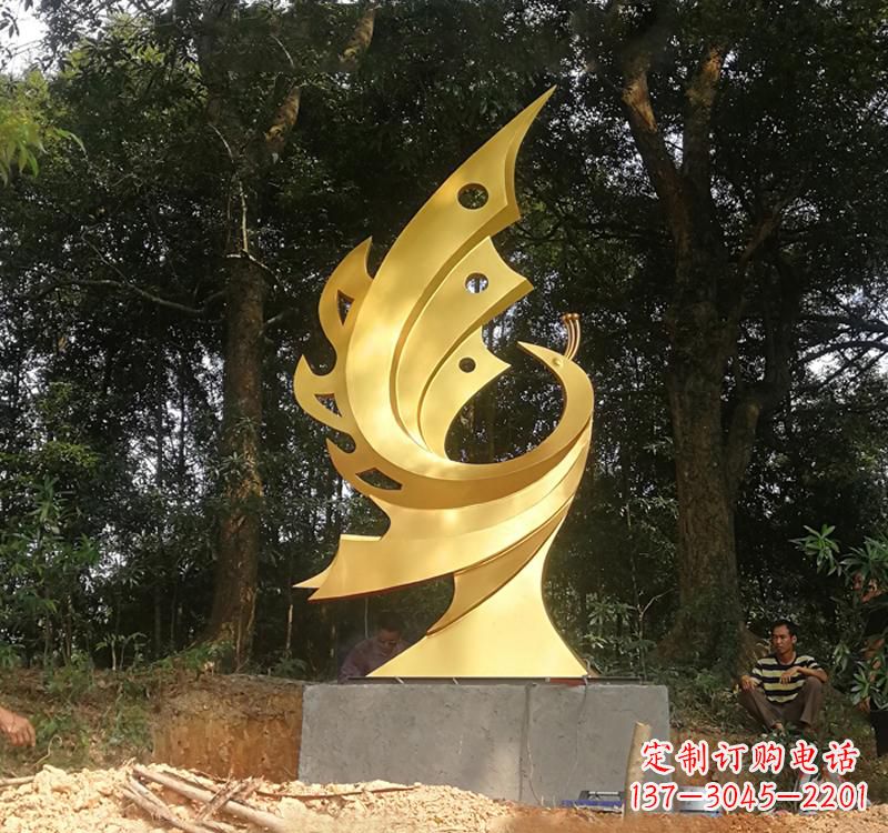 淄博不锈钢凤凰雕塑——彰显传统文化之美
