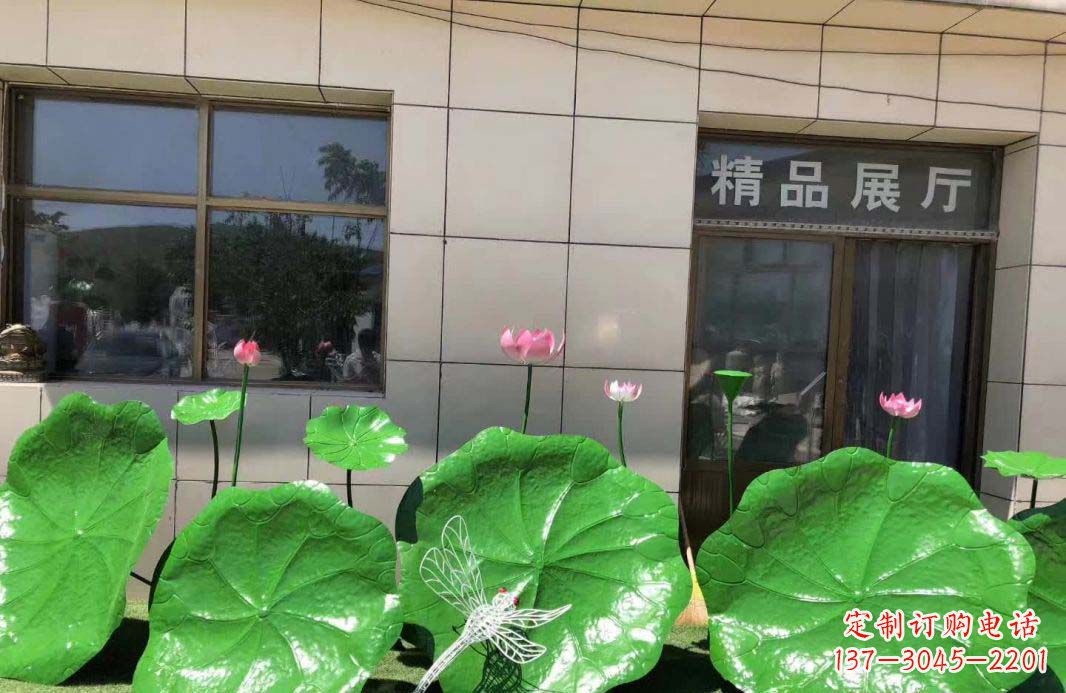 淄博不锈钢荷叶雕塑艺术性与美感的完美结合