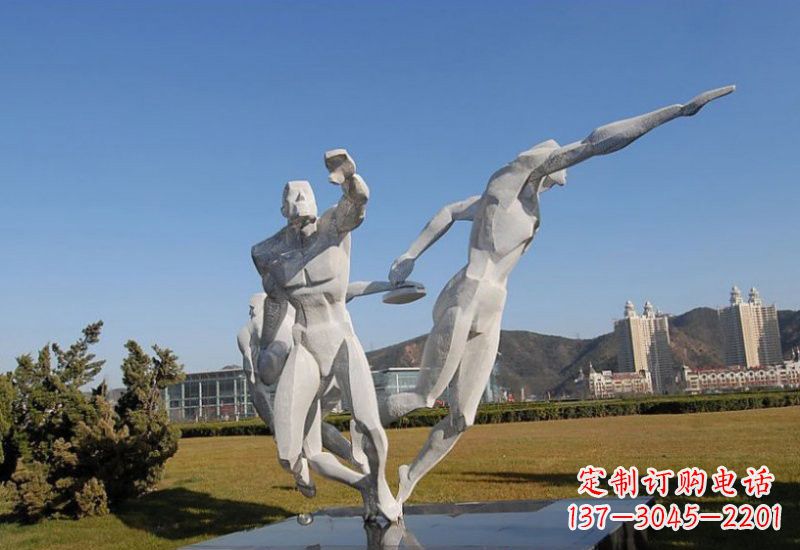 淄博不锈钢运动员雕塑一种艺术的象征