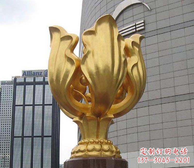 淄博紫荆花雕塑——精美艺术品
