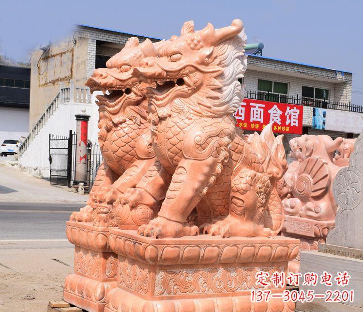 淄博传说中的麒麟雕塑