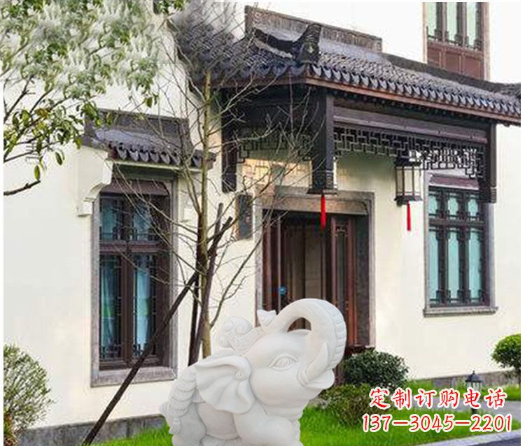 淄博小象招财石雕——引领幸福的钥匙