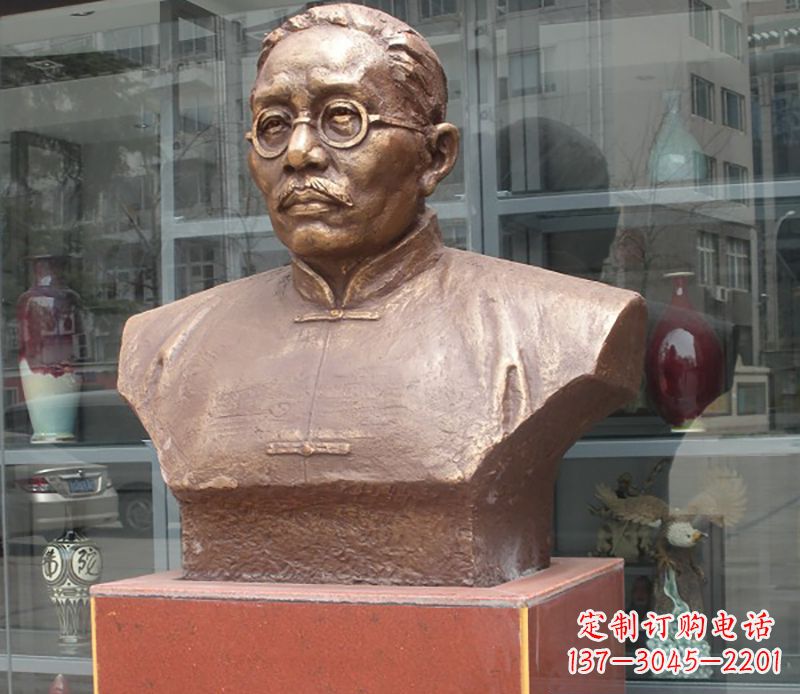 淄博蔡元培胸像人物铜雕