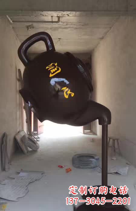 淄博茶壶景观铜雕