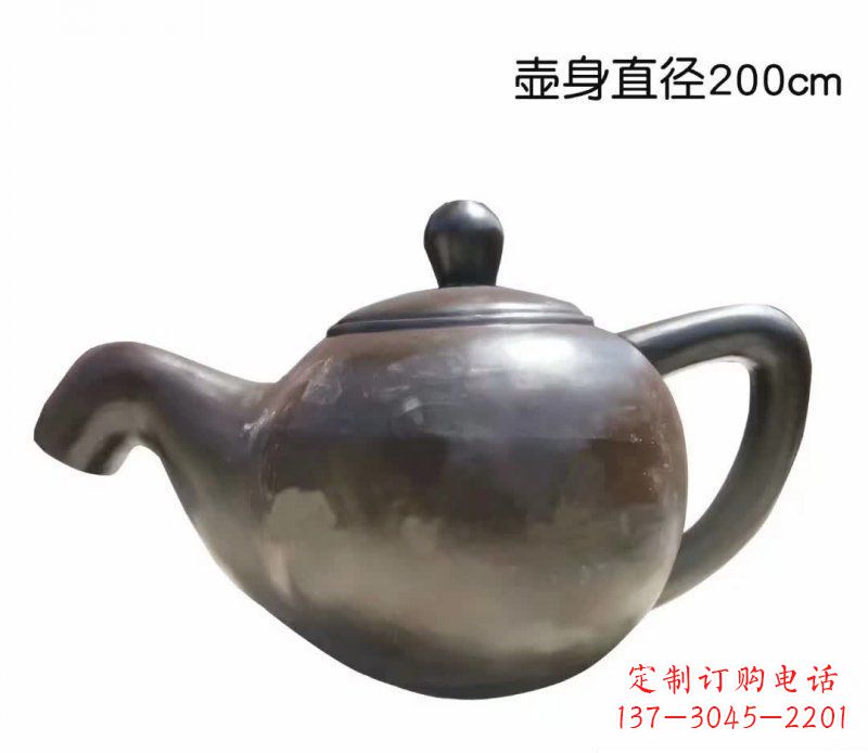 淄博青铜茶壶雕塑——彰显传统文化的艺术精髓
