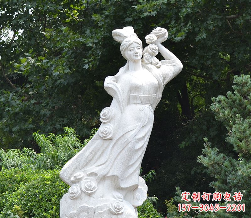 淄博嫦娥奔月景观石雕