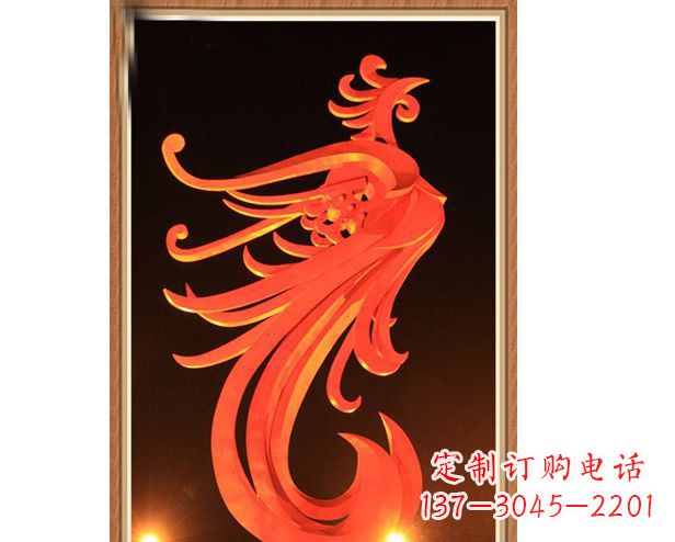 淄博不锈钢凤凰雕塑美丽与传统的完美结合