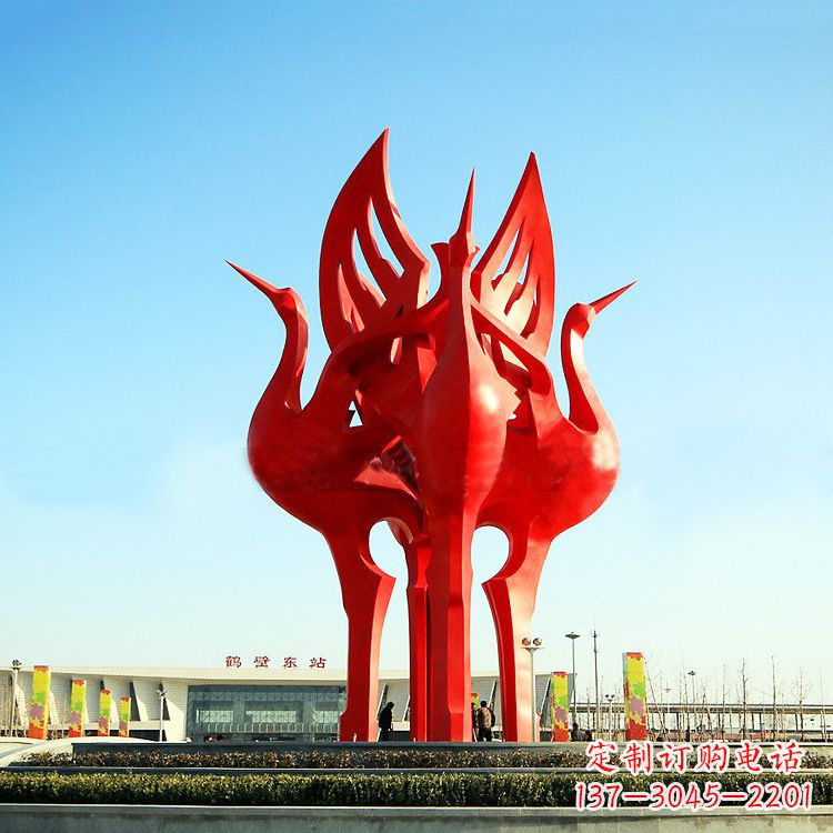 淄博“仙鹤之歌仙鹤雕塑的精彩瞬间”