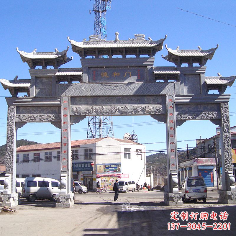 淄博中国古代的牌楼雕塑——传承着历史文化的精髓