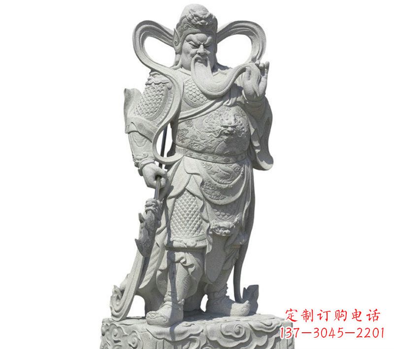 淄博关公雕像象征着威武的英雄