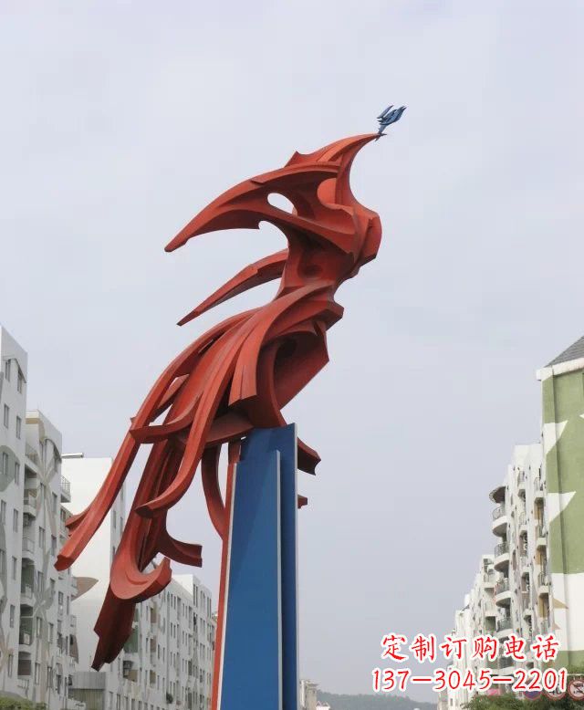 淄博凤凰雕塑传承古老文化的艺术精品