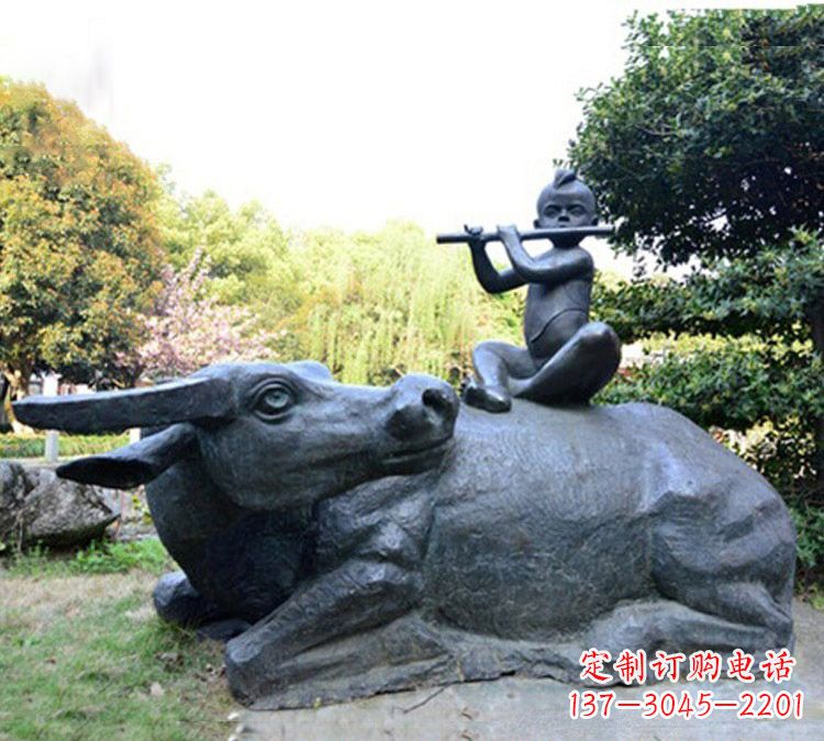 淄博牧童雕塑传承民间文化