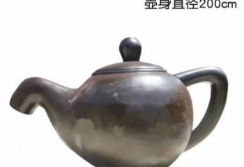 淄博青铜茶壶雕塑——彰显传统文化的艺术精髓