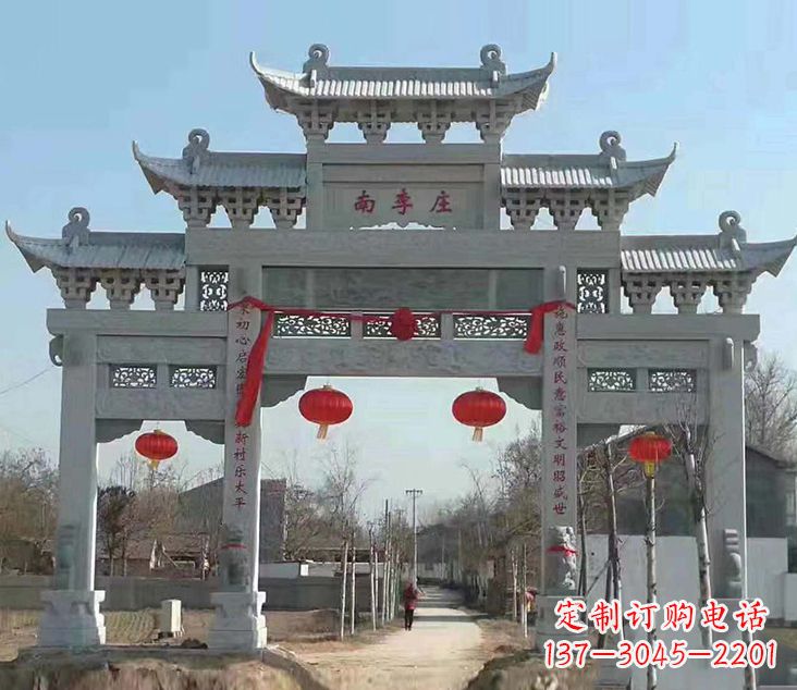 淄博祠堂石牌坊雕塑艺术精粹