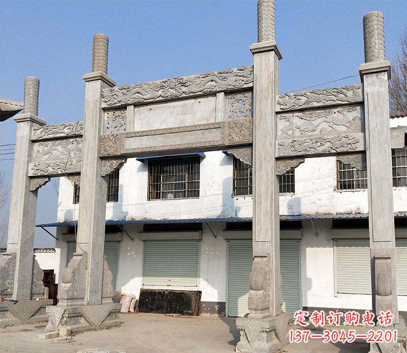 淄博石牌坊雕塑——传承中国传统文化
