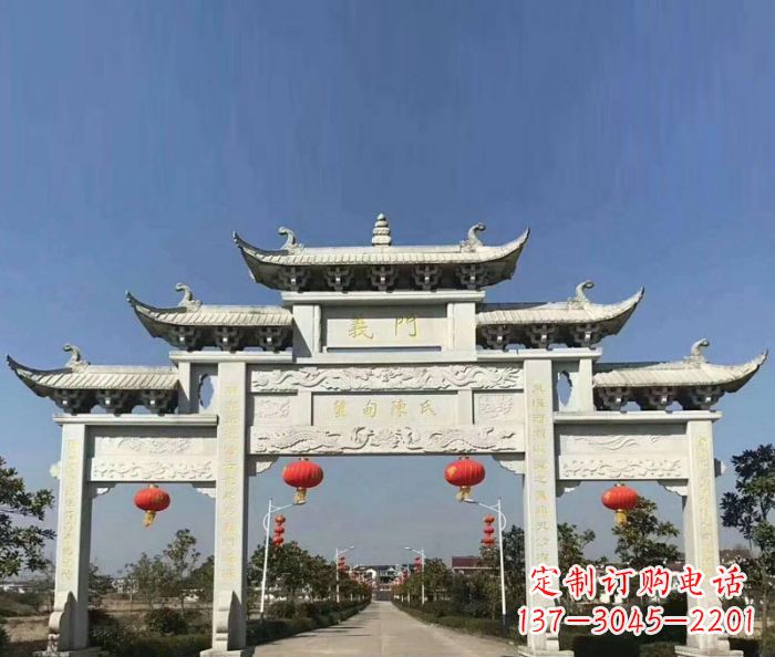 淄博传承百年,村口牌楼雕塑的历史