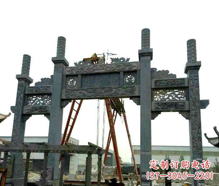 淄博村庄牌坊雕塑传承历史文化