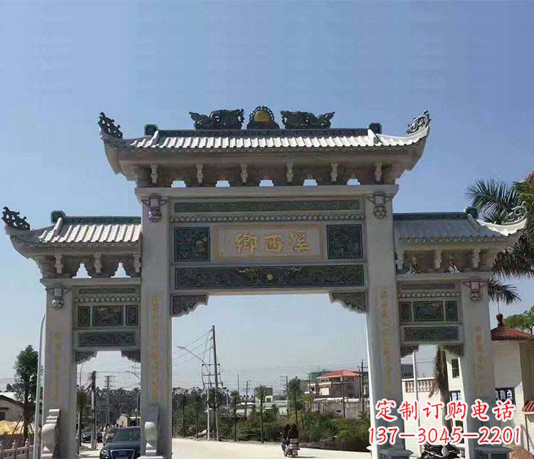 淄博石牌坊雕塑——缅怀深厚的历史情谊