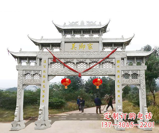 淄博牌坊雕塑珍贵的传统文化