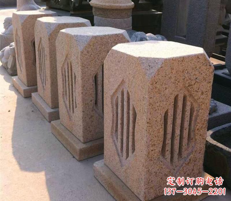 淄博精美的大理石灯雕塑