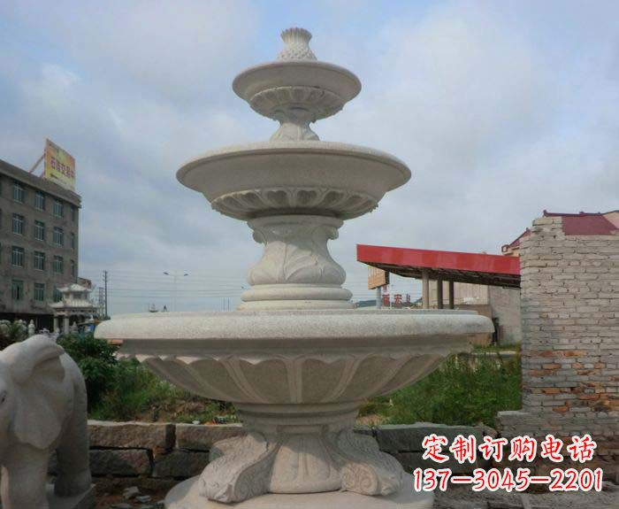 淄博喷泉雕塑灵动精致的大理石美