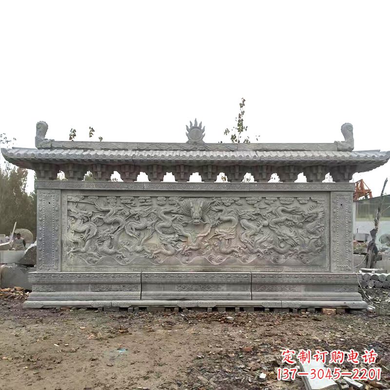 淄博大理石影壁雕塑美丽的艺术精品