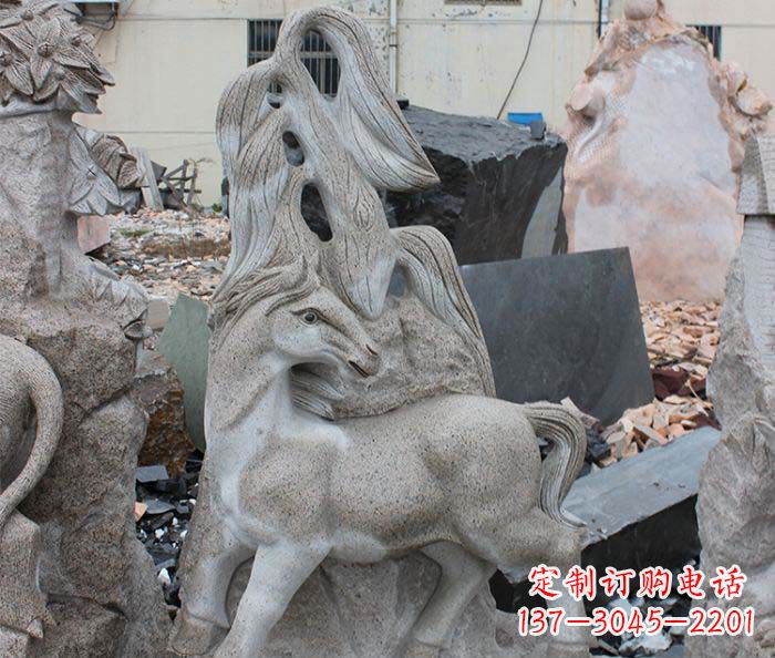 淄博大理石动物雕塑丰富多彩的艺术品
