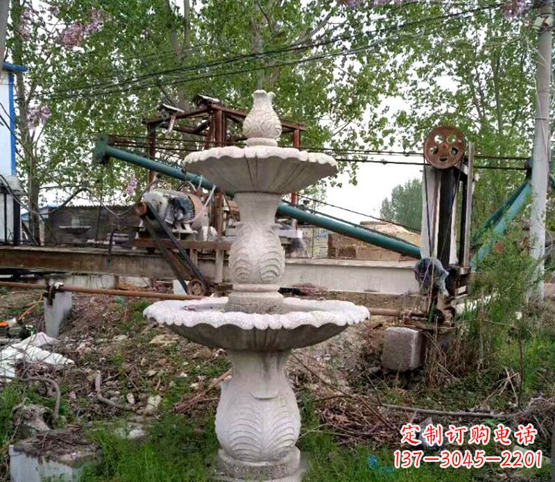 淄博大理石多层喷泉石雕雕塑艺术的精美之作
