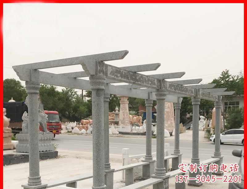 淄博大理石公园石雕长廊高端定制雕塑