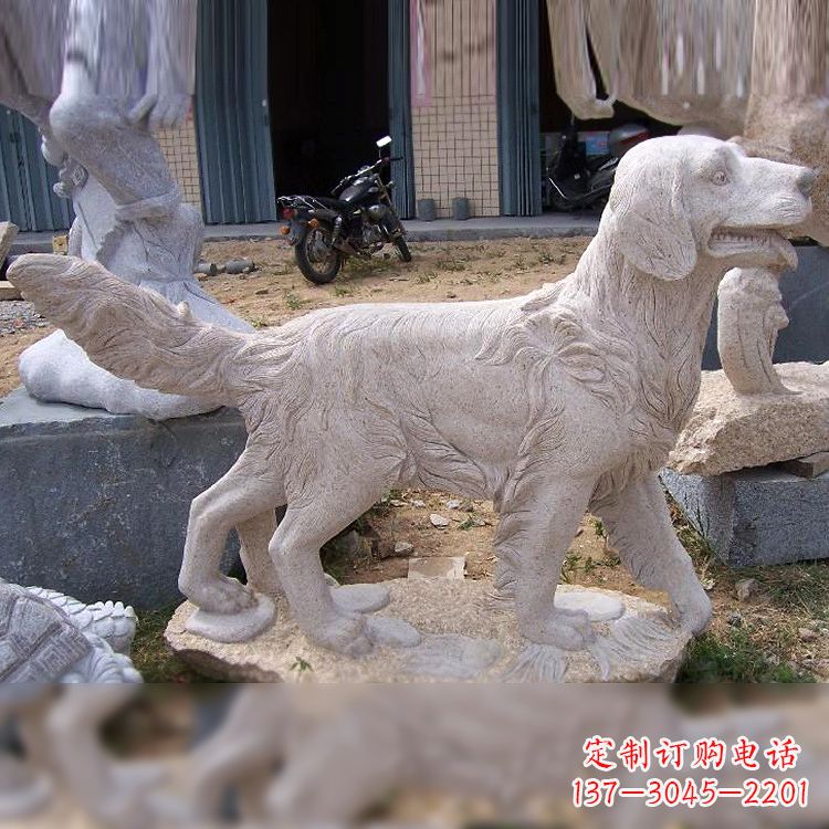 淄博大理石狗雕塑——精致的狗雕塑,让你的生活更有趣