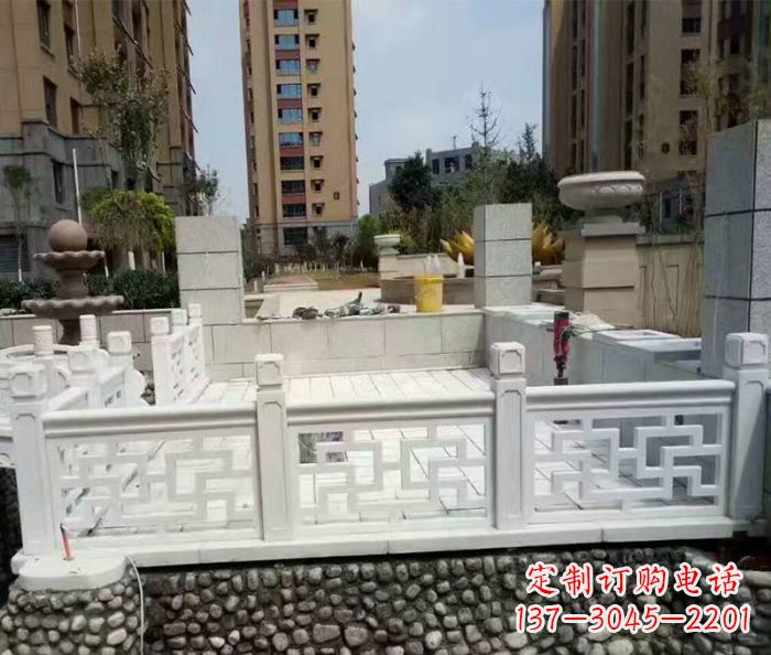淄博精美大理石国旗台石雕雕塑