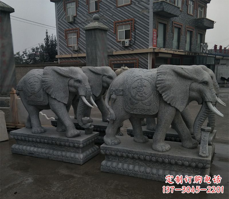 淄博唯美雕刻大象雕塑