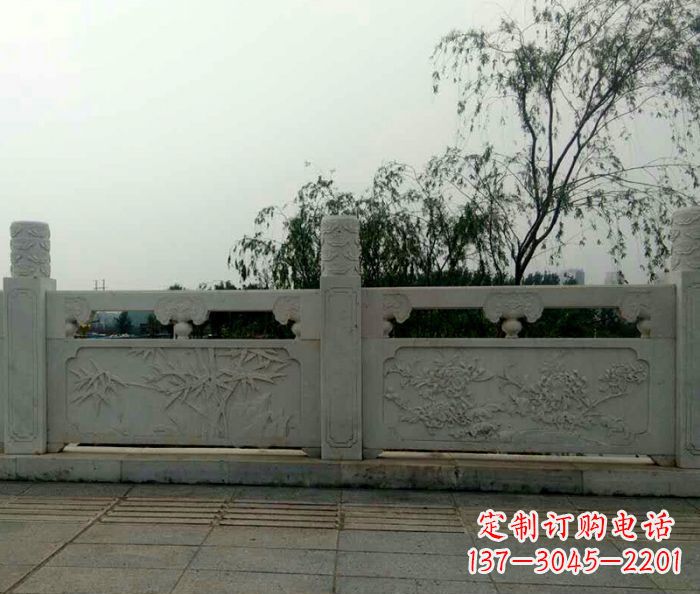 淄博精美大理石栏板石雕