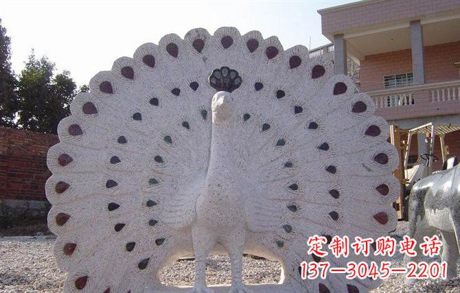 淄博精美绝伦的孔雀石雕塑