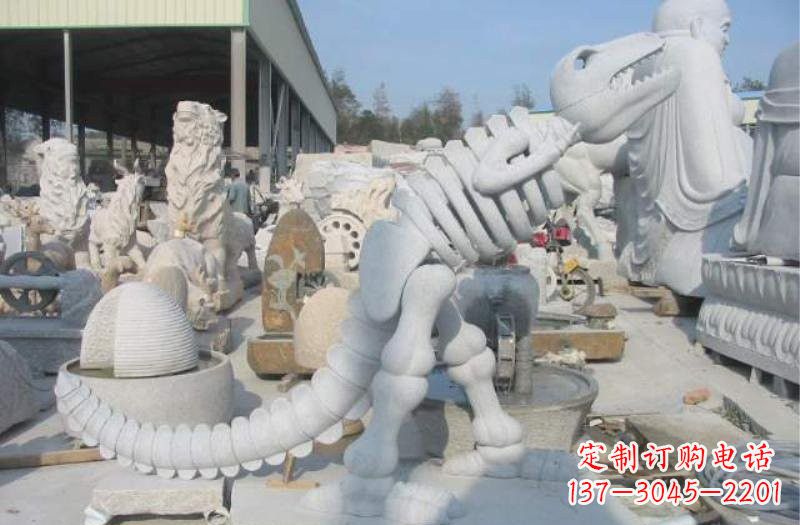 淄博大理石恐龙石雕