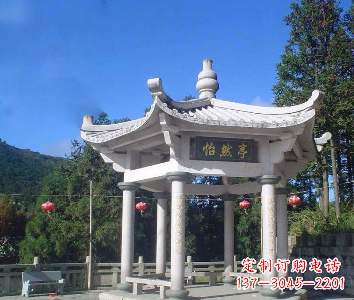 淄博精美大理石凉亭雕塑