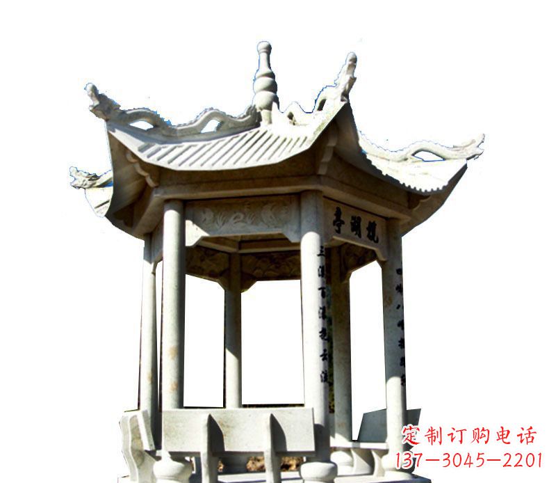 淄博大理石凉亭石雕，历史韵味浓郁