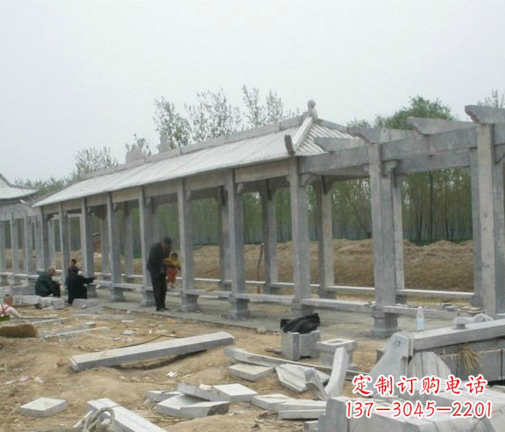 淄博精美大理石凉亭雕塑