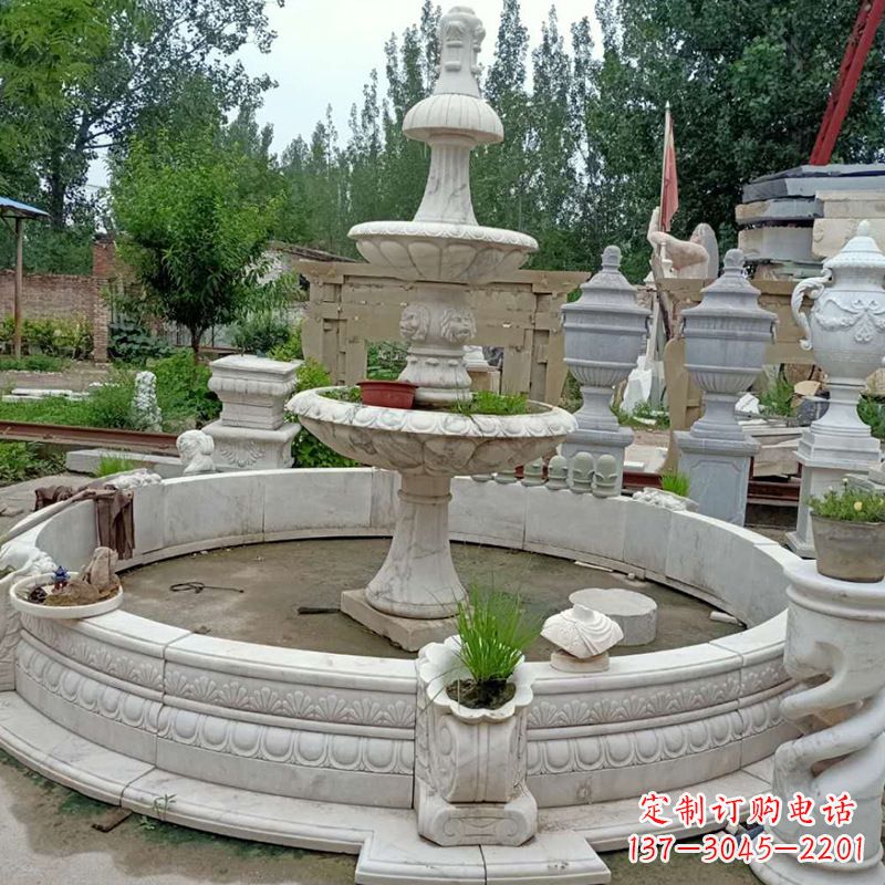 淄博大理石流水喷泉石雕
