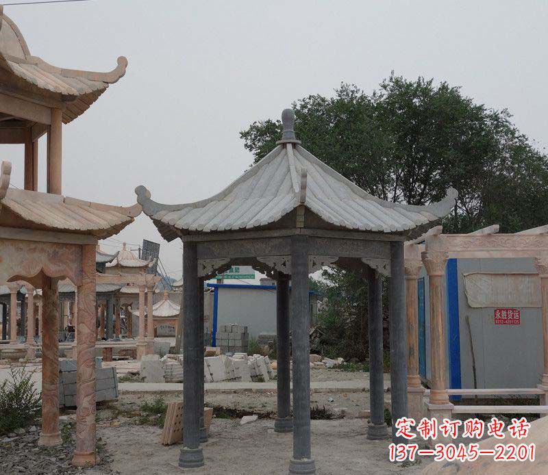 淄博大理石凉亭精美石雕
