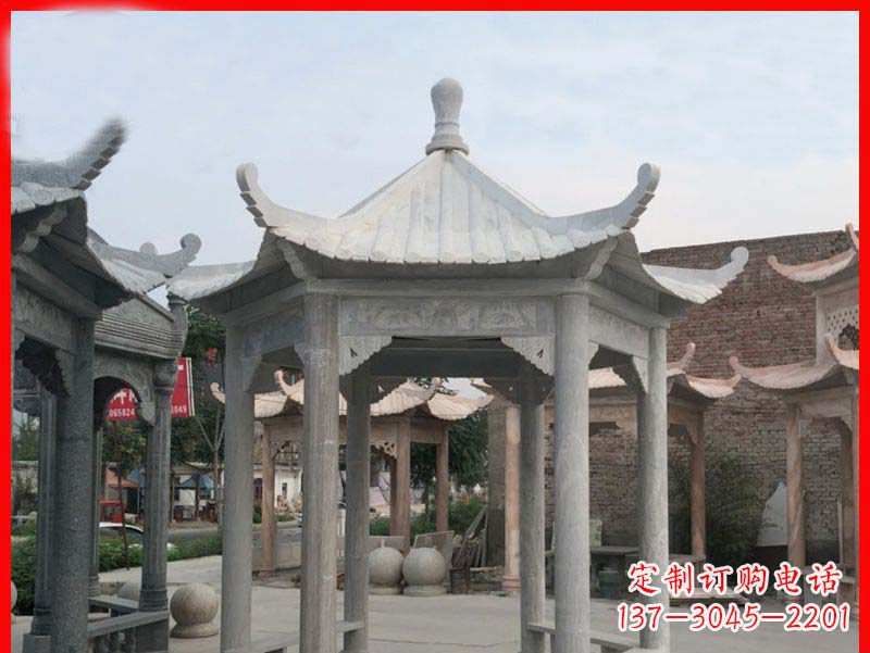 淄博大理石凉亭石雕