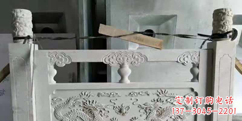 淄博大理石龙浮雕栏板雕塑