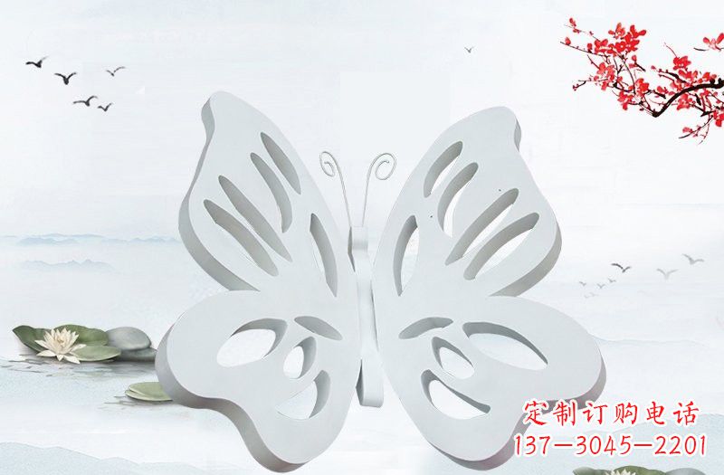 淄博高级大理石镂空蝴蝶雕塑