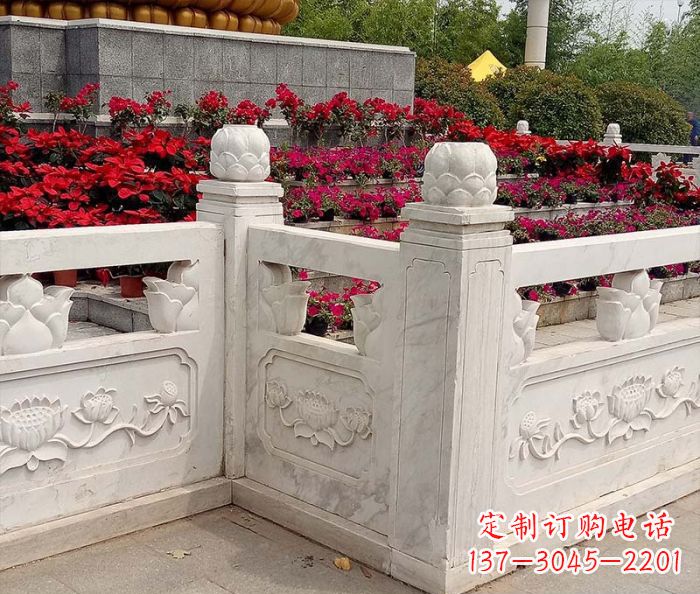 淄博精美大理石旅游景区石雕栏板