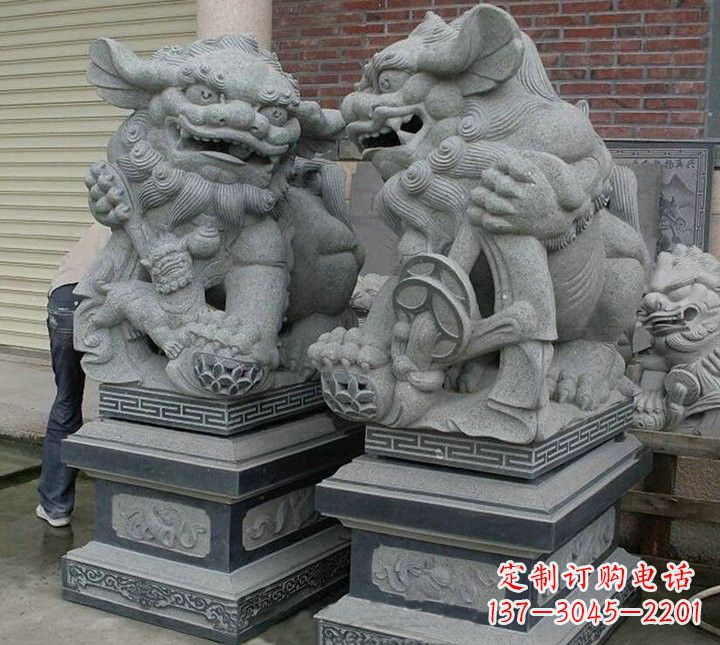 淄博大理石狮子雕塑