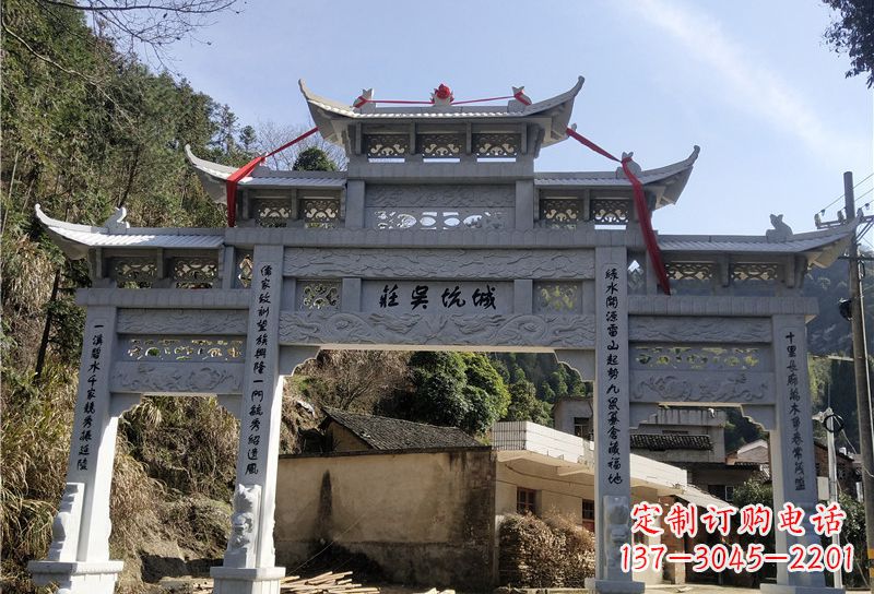 淄博大理石牌坊雕塑尊贵雕塑，永久保存