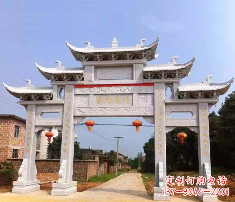 淄博大理石牌坊石雕