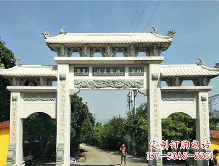 淄博大理石牌坊雕塑