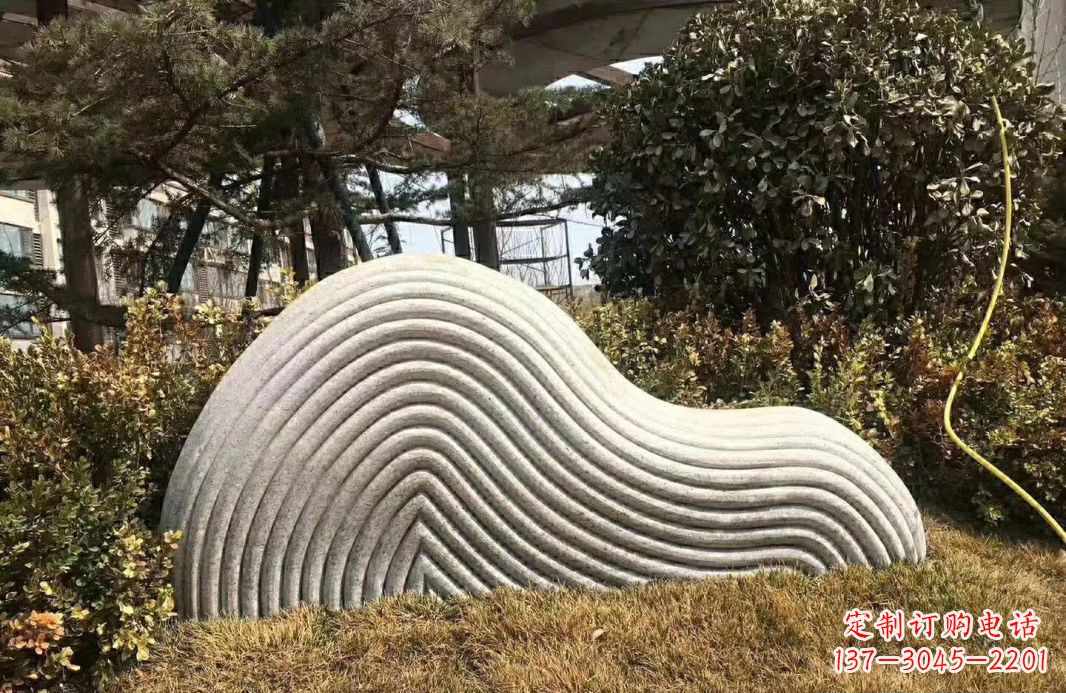淄博高雅大理石纹理假山雕塑