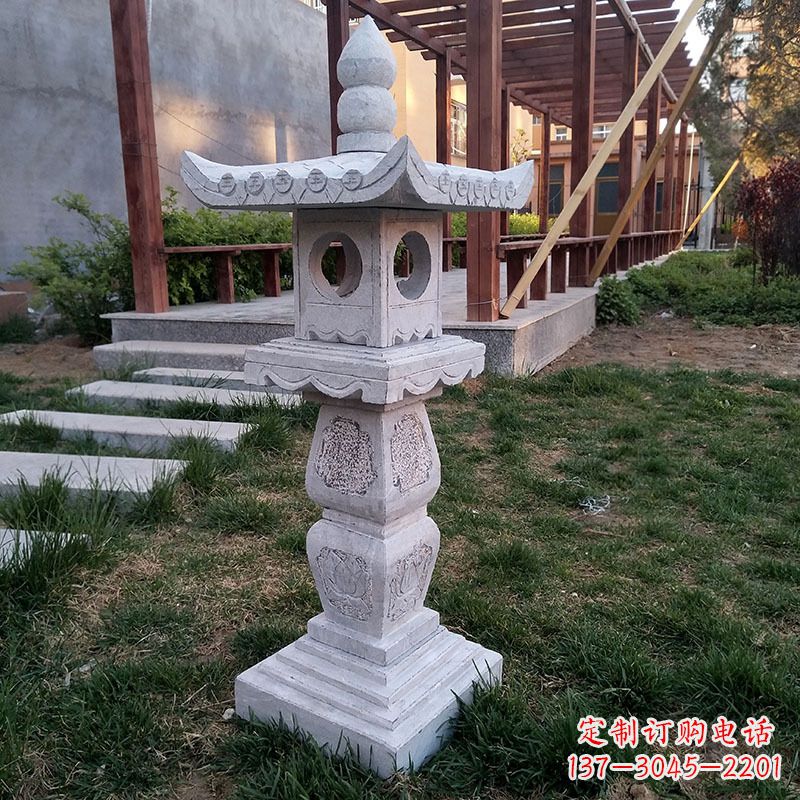 淄博大理石灯笼雕塑